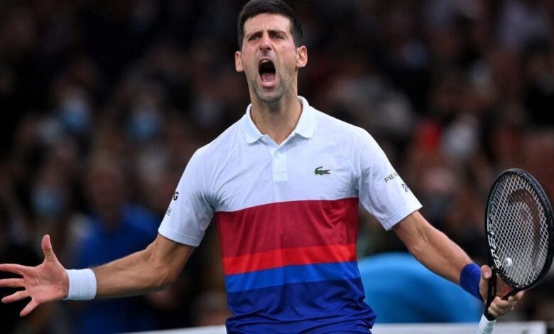 Djokovic won the Masters in Paris for the sixth time in his career