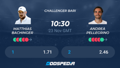 Bachinger - Pellegrino: prediction for the match ATP Bari